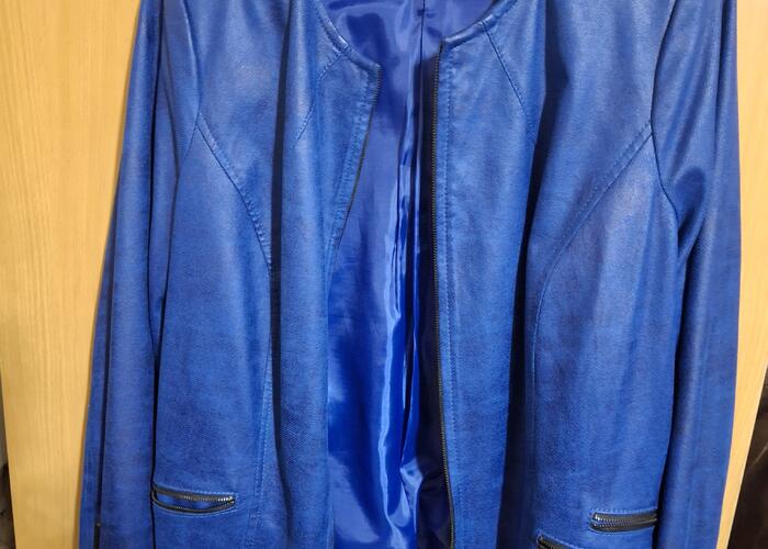 Grajewo ogłoszenia: Sprzedam kurtkę damska niebieską, imitacja  skóry  bardzo...